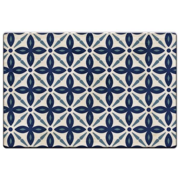 Shop Decorative Anti Fatigue Floor Mats 30 X 20 Blue White