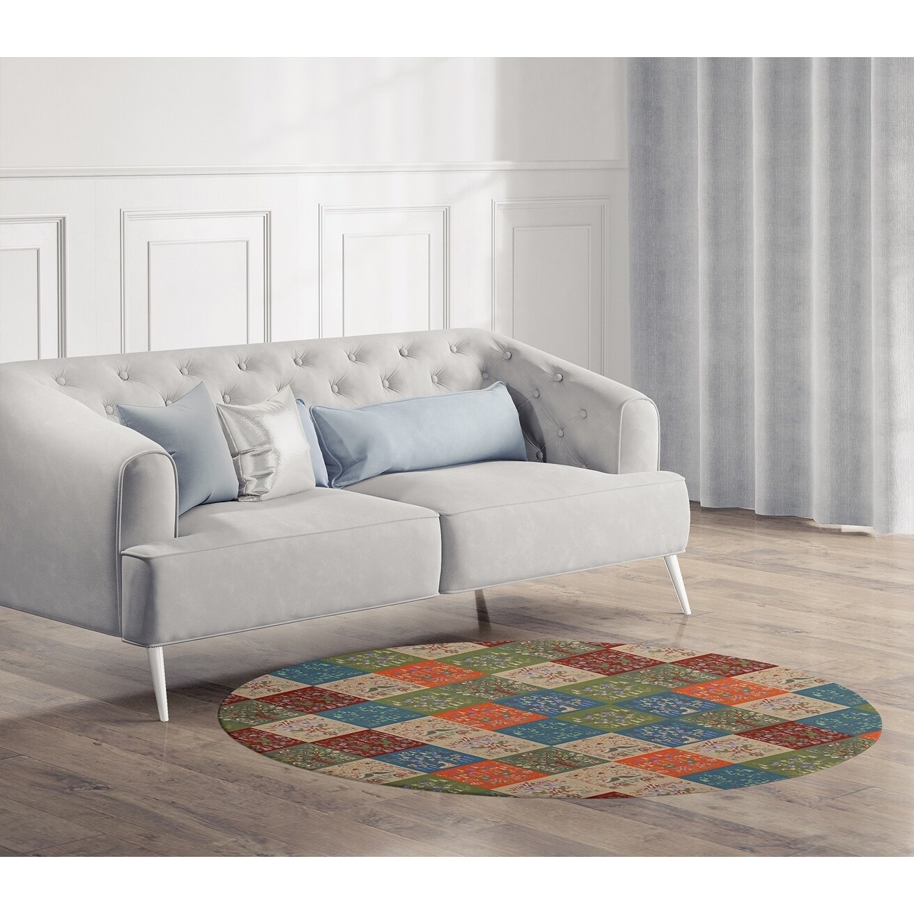 Shop Scandinavian Patchwork Tuscan Tones Area Rug By Kavka Designs Overstock 30725503