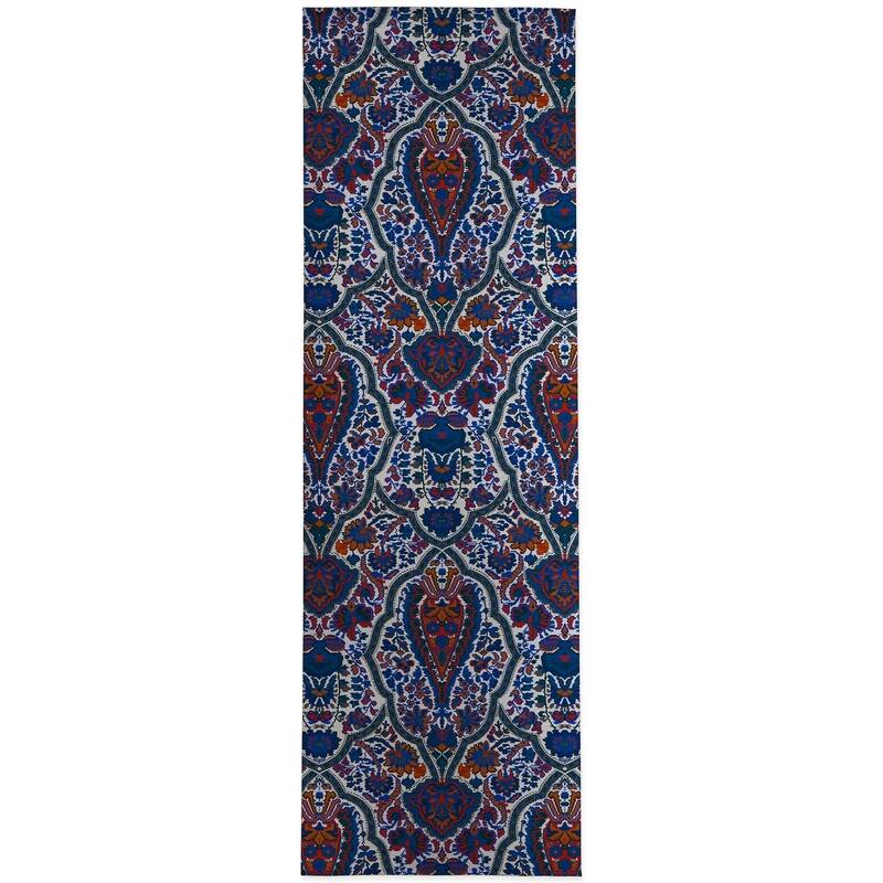 KIRMAN BLUE AND ORANGE Kitchen Mat By Kavka Designs Bed Bath & Beyond