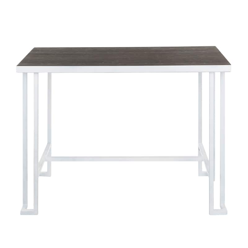 Roman Industrial Counter Height Dining Table - N/A - Vintage White