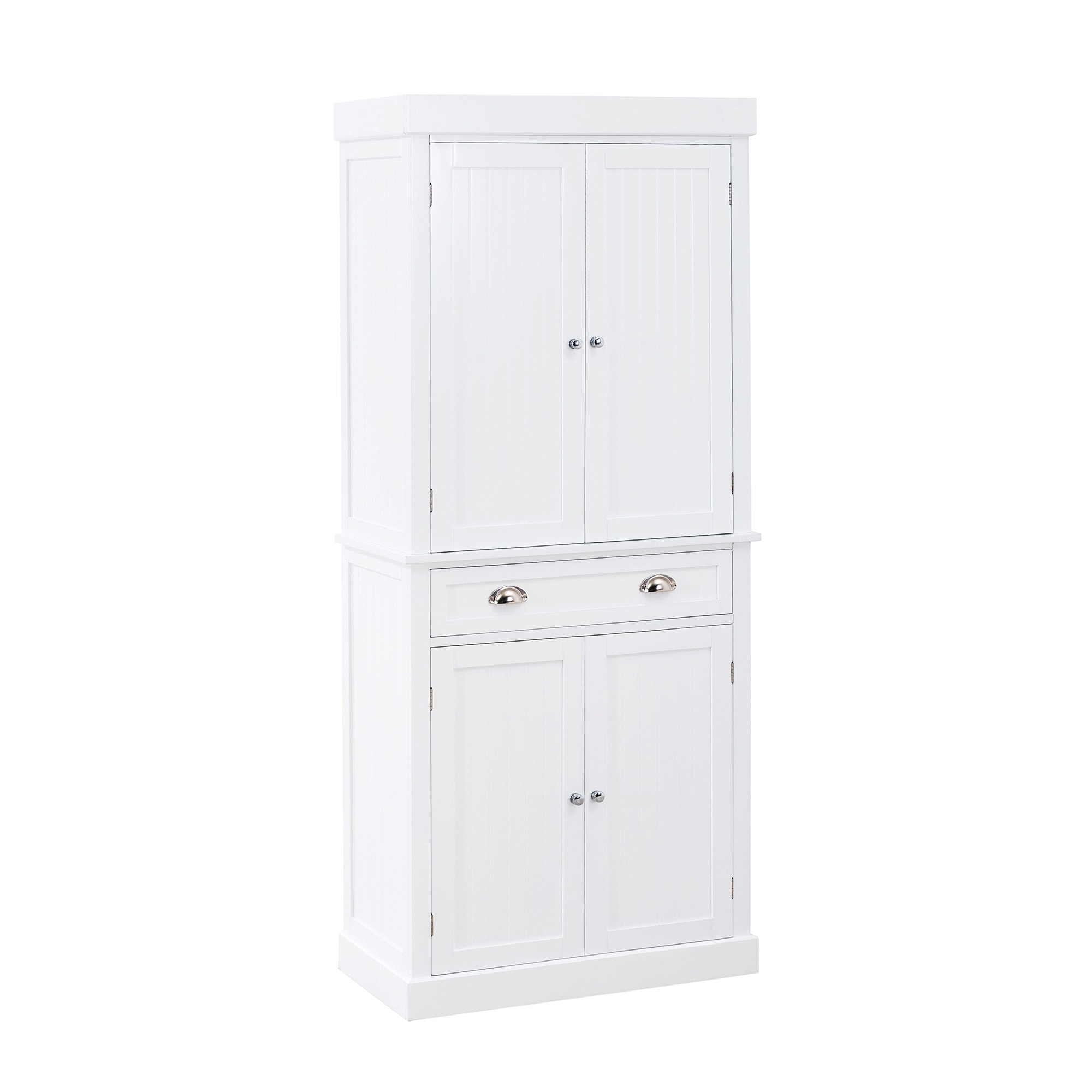 Shop Sunjoy White Wood Decorative Storage Cabinet Overstock