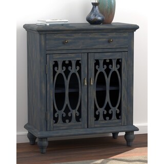 Shop Monique Antique Blue 2-door Accent Cabinet - Overstock - 30729140