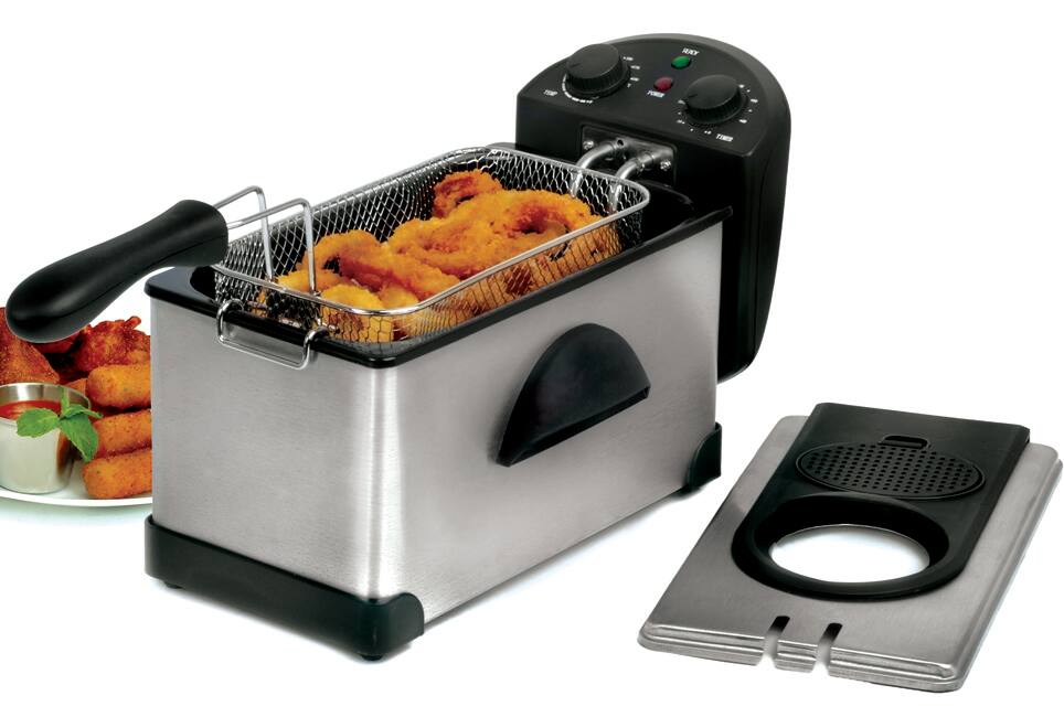 Electric 3.5-quart Stainless Steel Deep Fryer