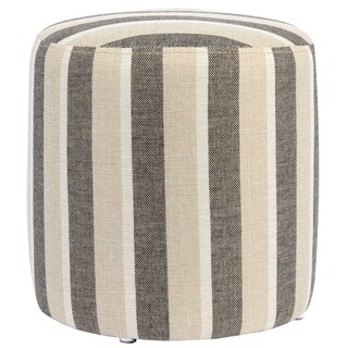 Overstock CO-Z Fabric Upholstered Pouf Ottoman (Beige, Brown)
