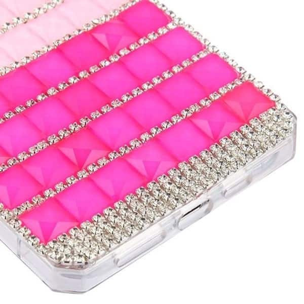 Shop Insten Cute Plush With Chain Perfume Bottle Hard Plastic W Diamond For Apple Iphone 11 Pro Max Pink Overstock