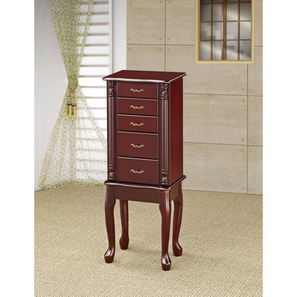 Jessica Merlot 4-drawer Jewelry Armoire