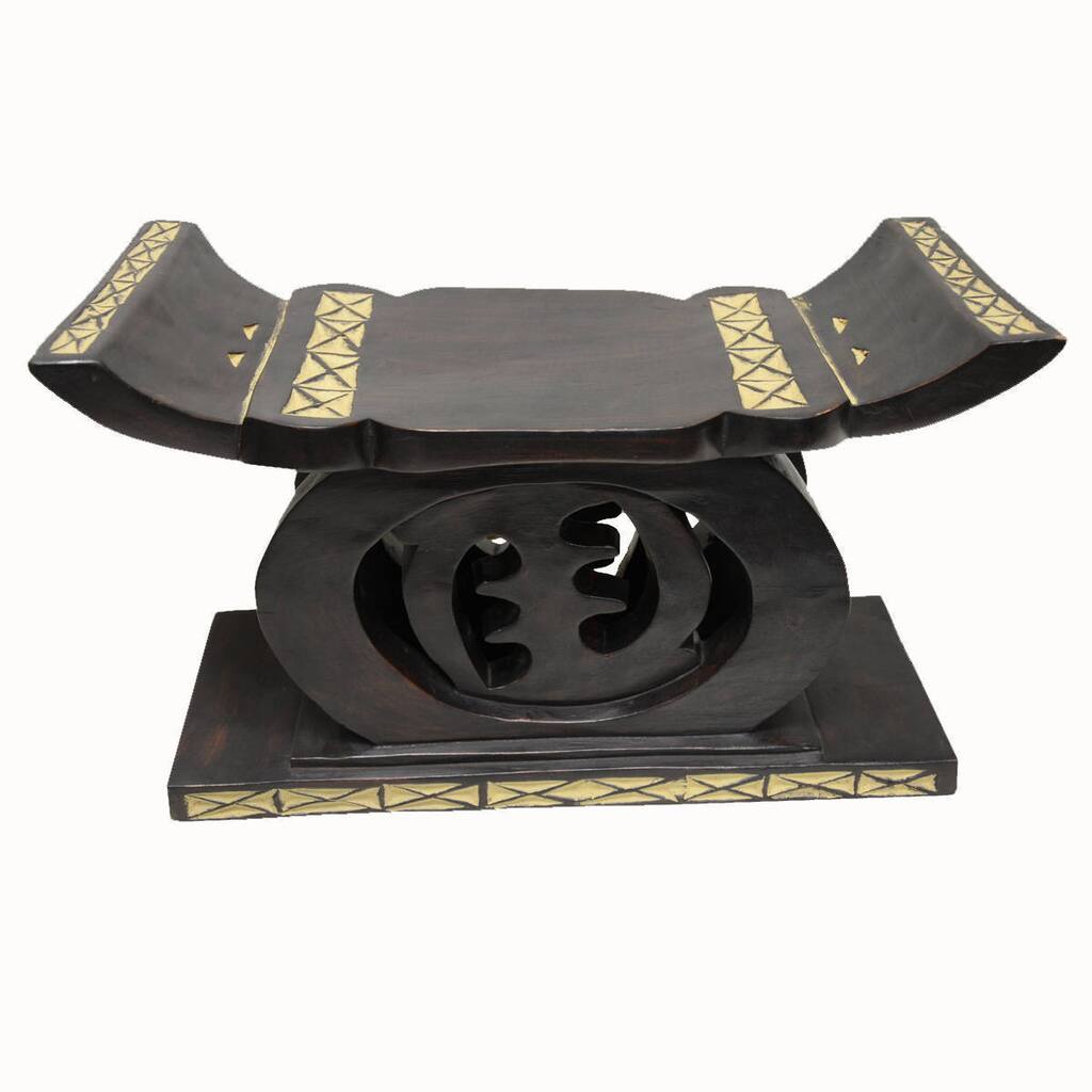 Handmade Ashanti Royal 'Gye Nyame' Stool (Ghana)