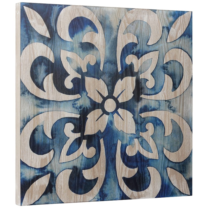 Carson Carrington Cobalt Tile II Abstract Wall Art