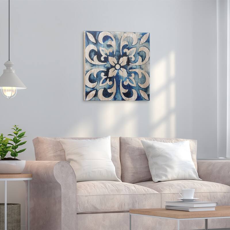 Carson Carrington Cobalt Tile II Abstract Wall Art