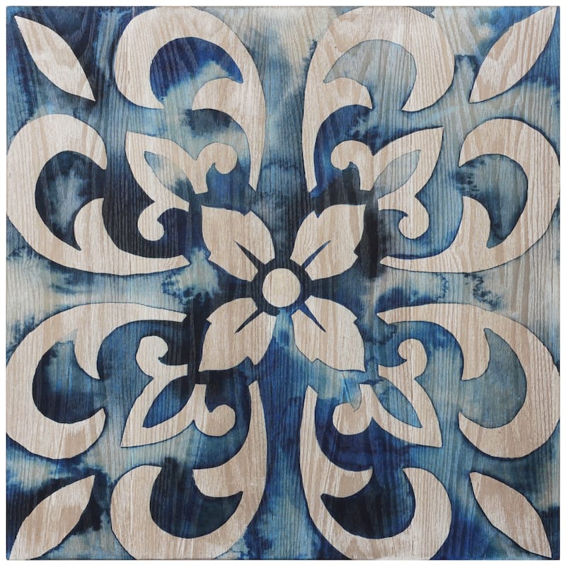 Carson Carrington Cobalt Tile II Abstract Wall Art