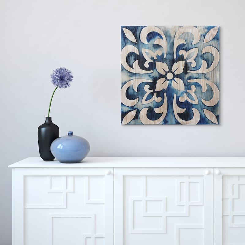 Carson Carrington Cobalt Tile II Abstract Wall Art
