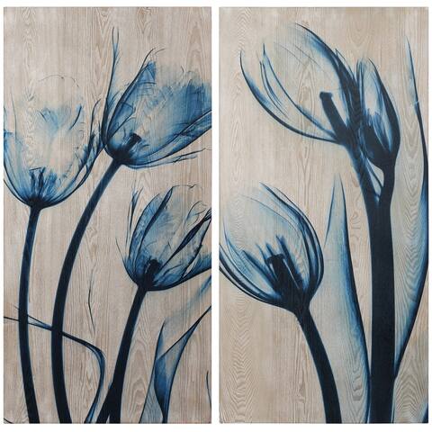 Carson Carrington Blue Tulip Diptych Wall Art
