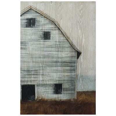 Abandoned Barn I Wall Art Giclee Printed on Hand Finished Ash Wood