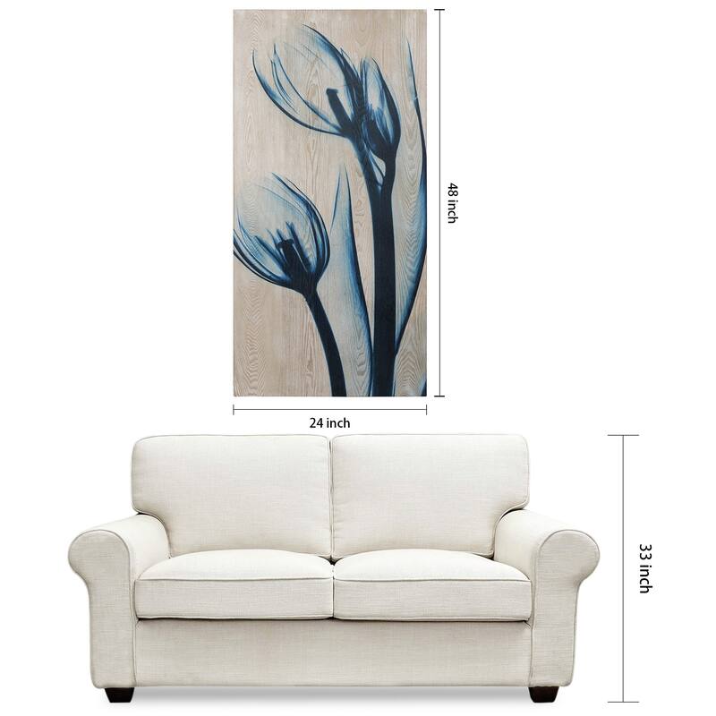 Carson Carrington Blue Tulip Giclee Wall Art