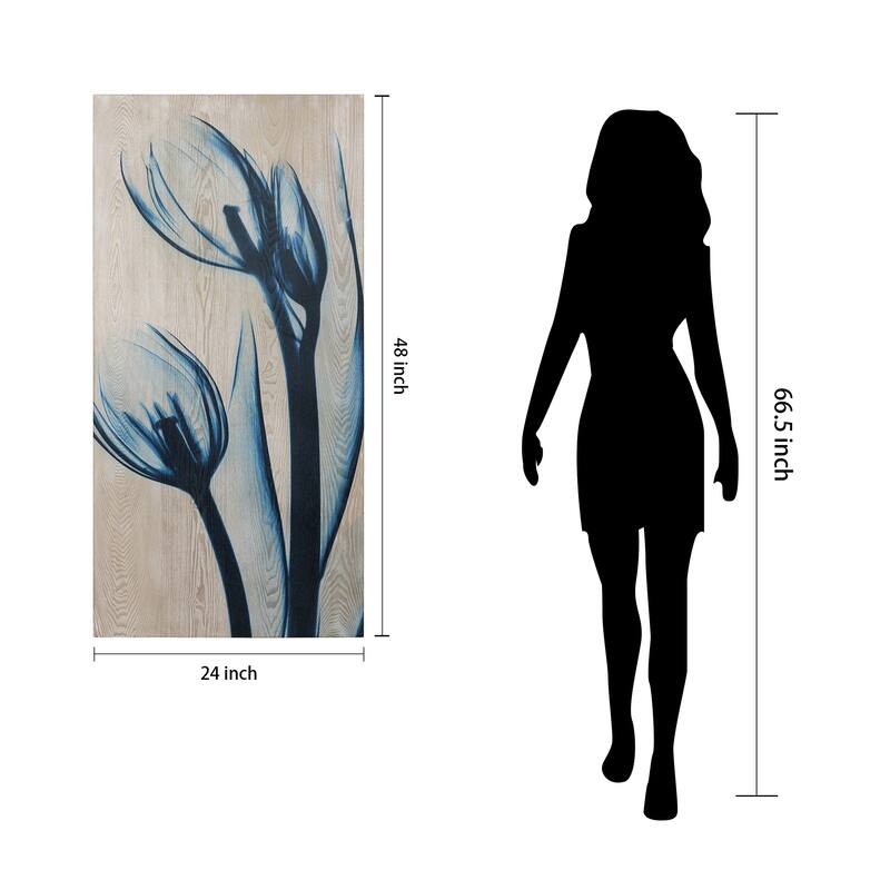 Carson Carrington Blue Tulip Giclee Wall Art