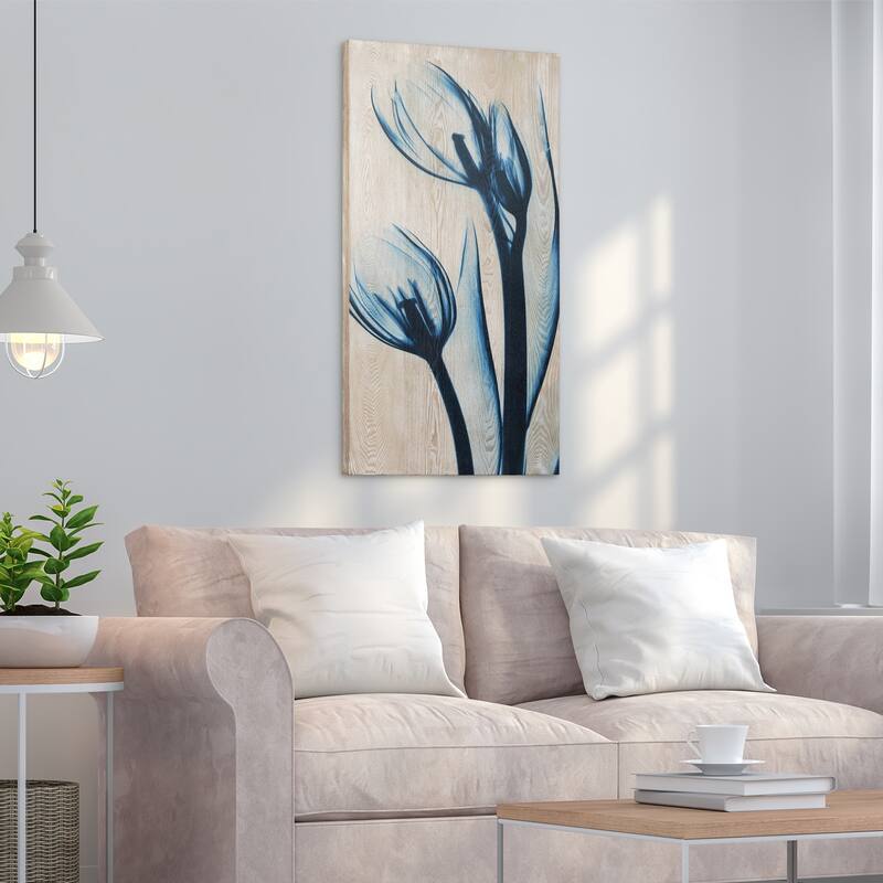 Carson Carrington Blue Tulip Giclee Wall Art