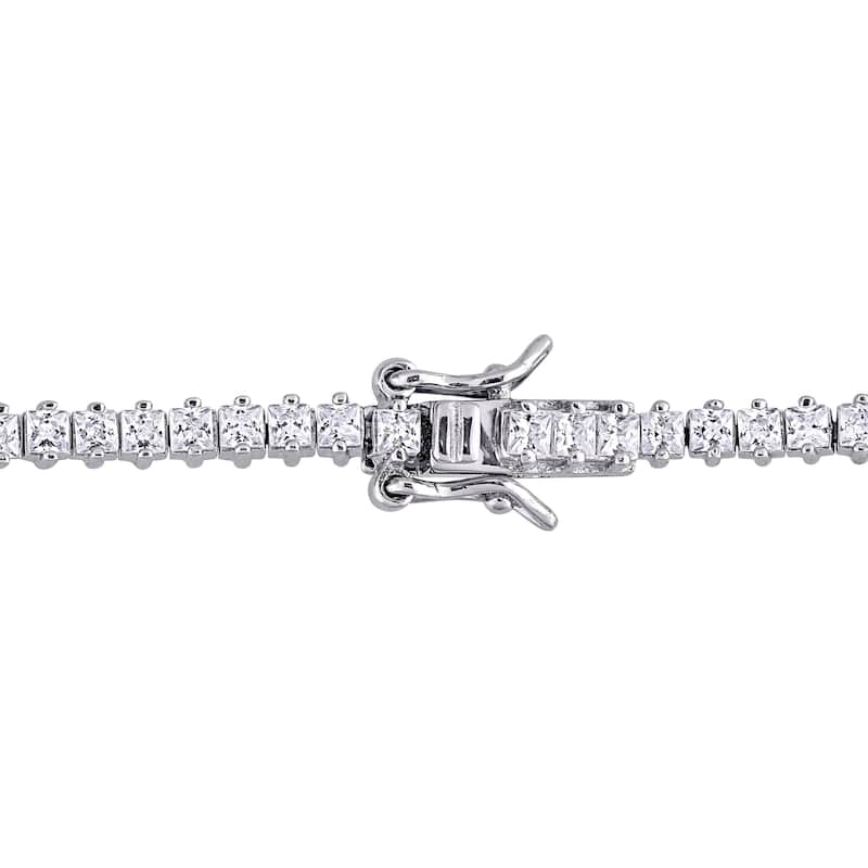 Miadora Sterling Silver Cubic Zirconia Tennis Bracelet