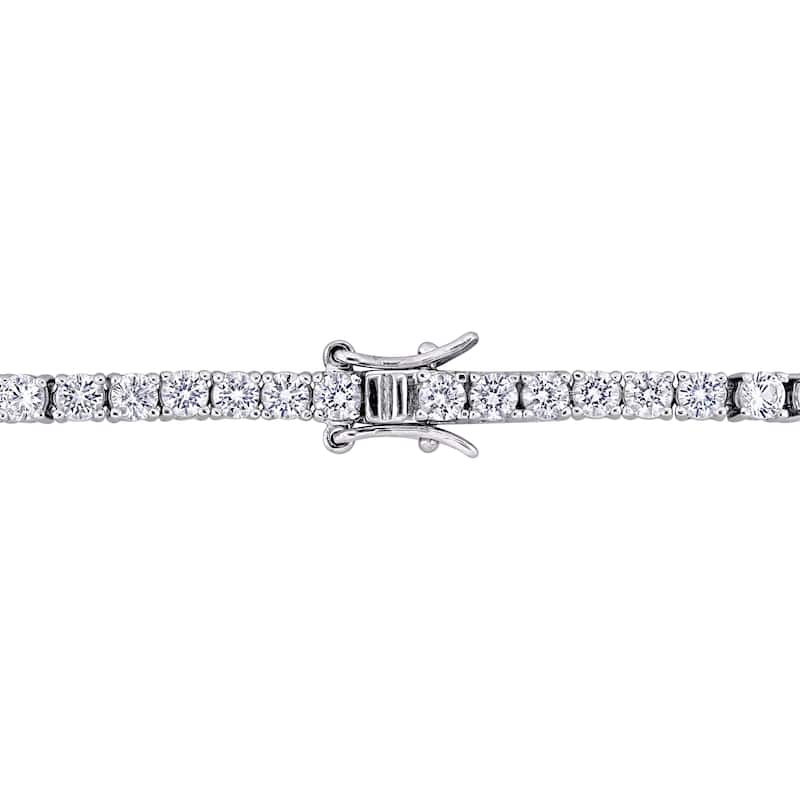 Miadora Sterling Silver Cubic Zirconia Tennis Bracelet
