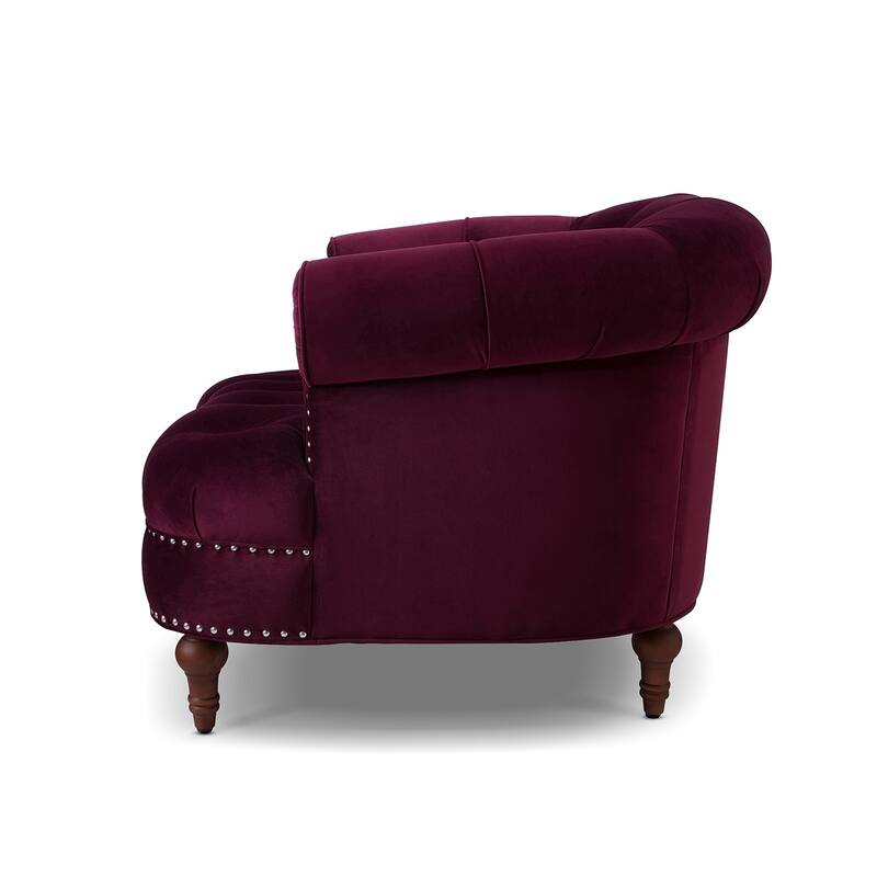 Glam Velvet Tufted Accent Chair