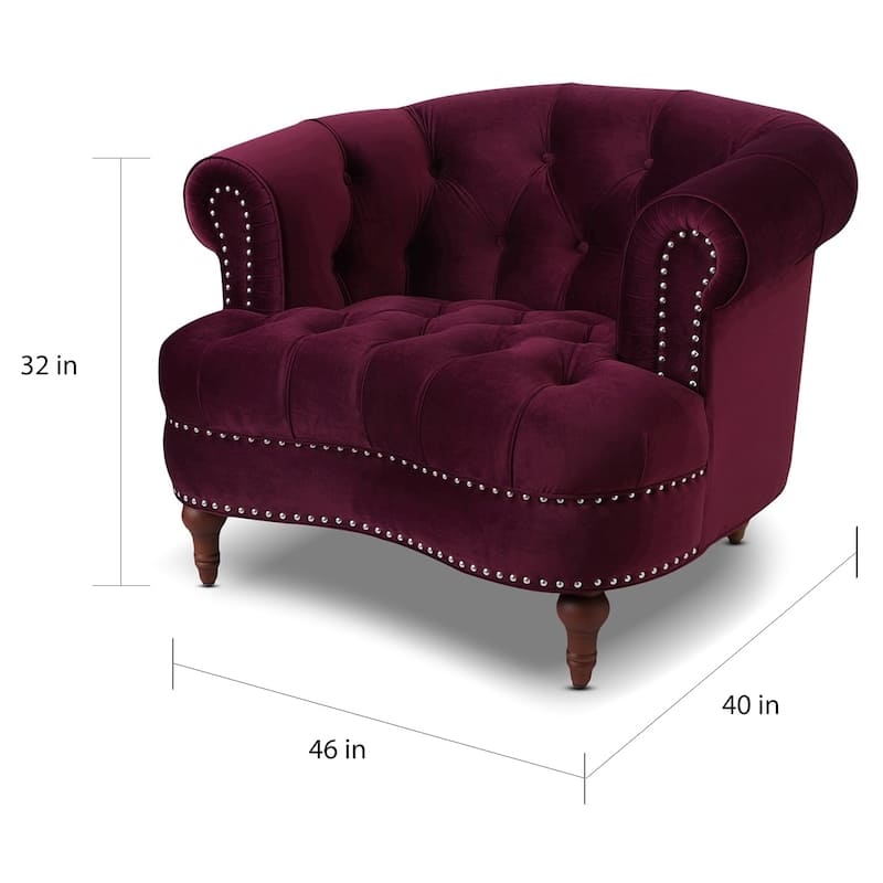 Glam Velvet Tufted Accent Chair