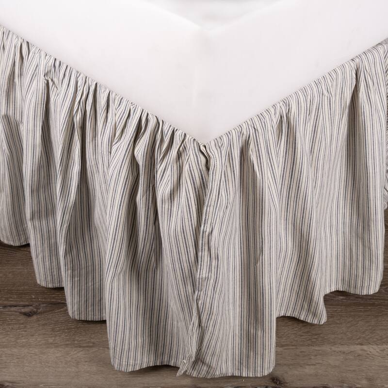 Cottage Home Zanni Stripe 3 Piece Tuck In Bed Skirt - Queen