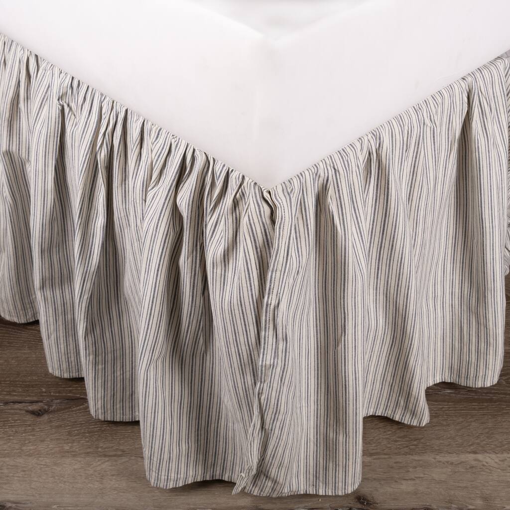 Cottage Home Zanni Stripe 3 Piece Tuck In Bed Skirt