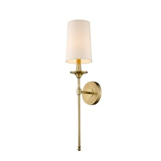 Emily 1 Light Wall Sconce - Rubbed Brass