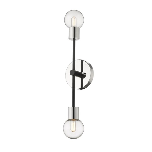 2 light chrome sconce