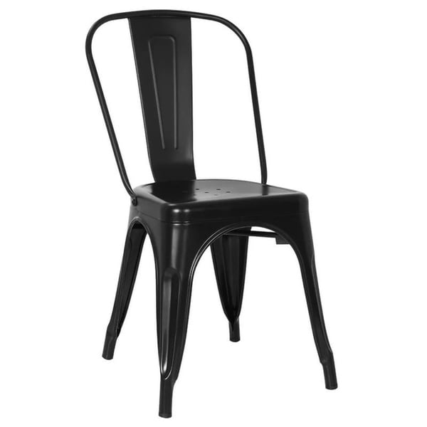 Black Metal Dining chair Set of 4 - On Sale - Overstock - 30733752