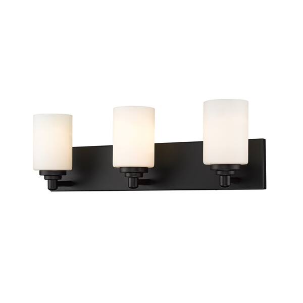 slide 1 of 1, Soledad 3 Light Vanity - Matte Black