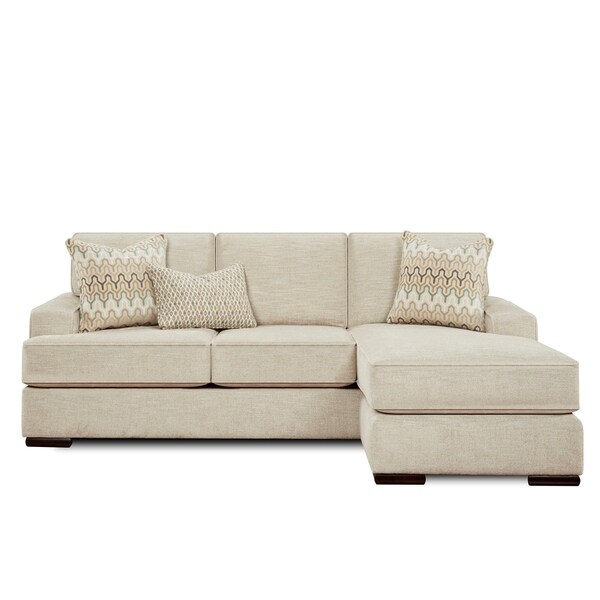 Handwoven Parchment Chaise Sofa On Sale Overstock 30734111