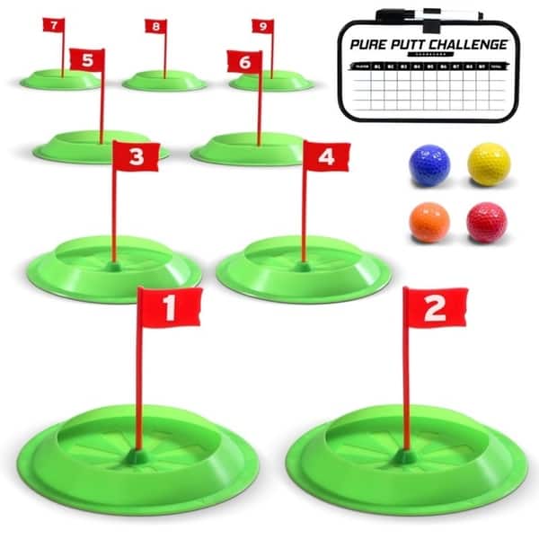 GoSports BattleChip VERSUS Golf Game - Includes Two 3' x 2' Targets, 16  Foam Balls, 2 Hitting Mats, Scorecard and Carrying Case 