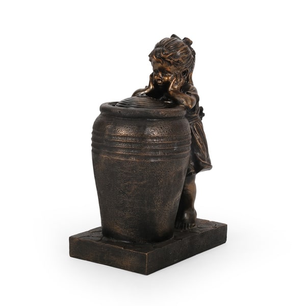 slide 3 of 13, Esperanza Fountain by Christopher Knight Home Floor - Resin
