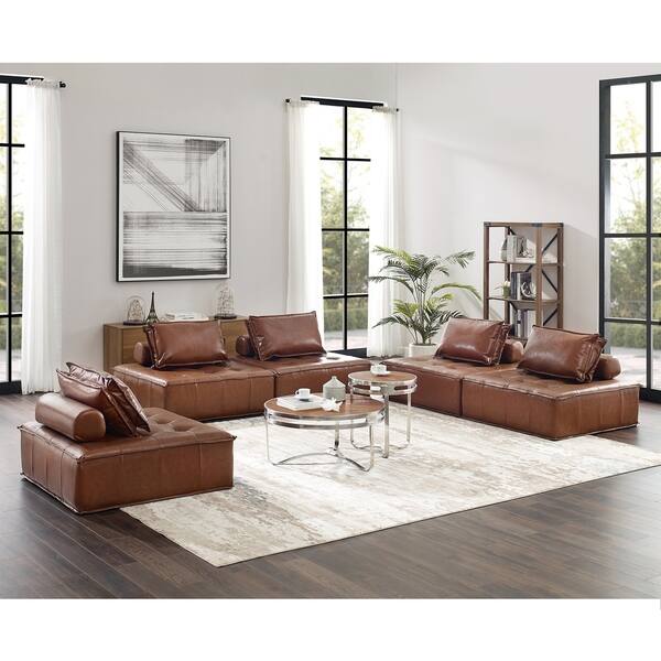 Art Leon Modern Square Modular Sectional Sofa On Art Leon Modern Square Modular