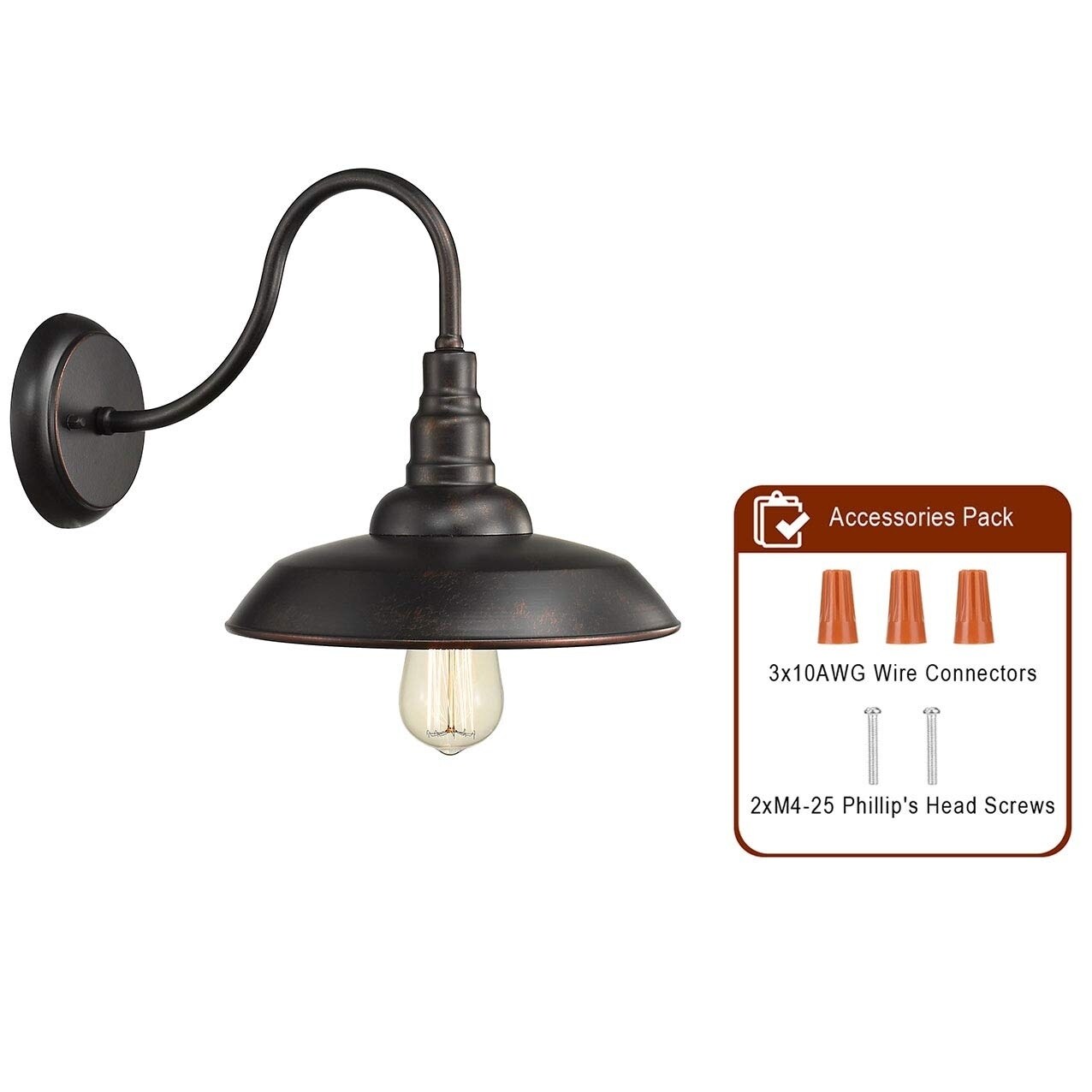 Vintage Wall Lighting Fixture Farmhouse Gooseneck Barn Light Vintage Wall Lighting Fixture