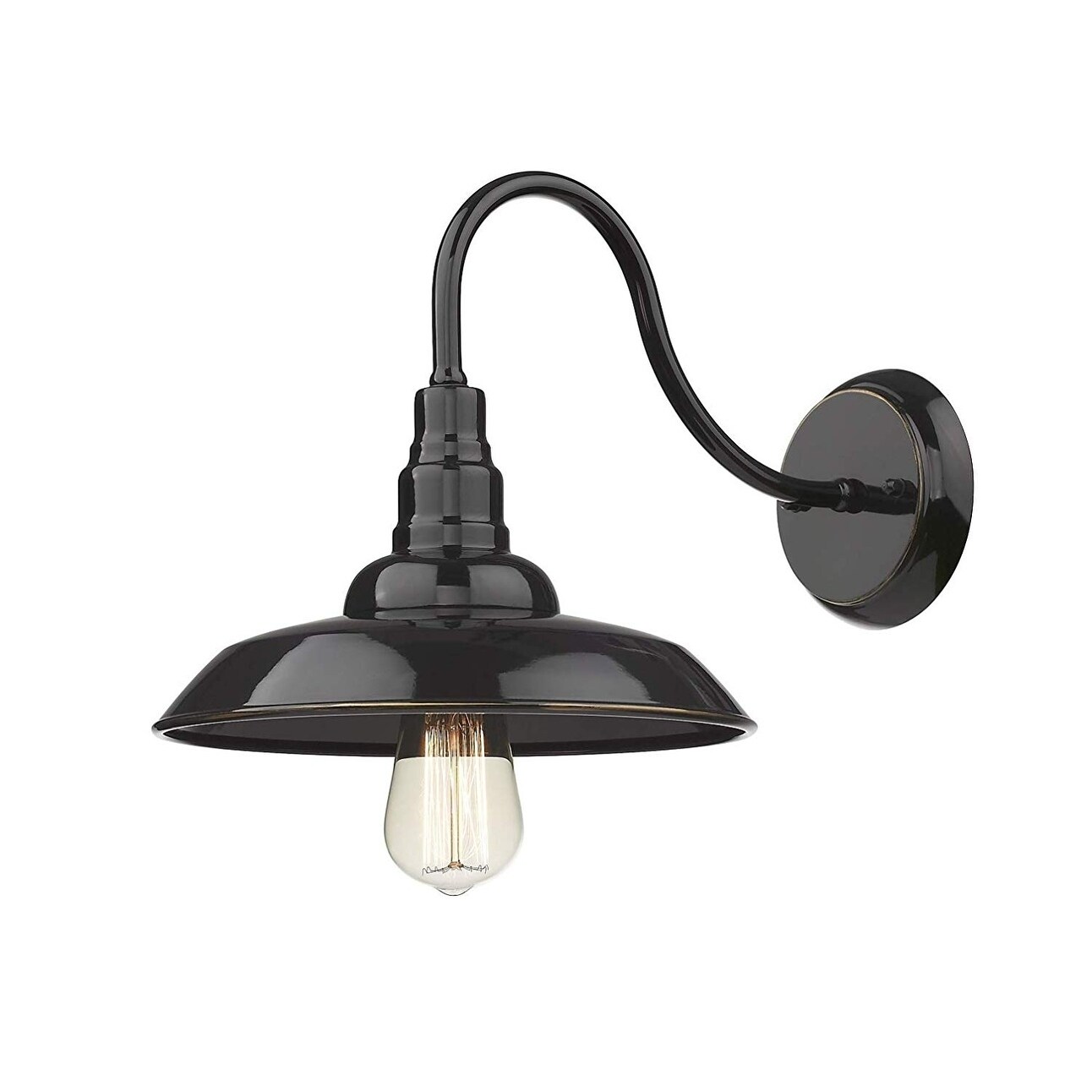 Outdoor Barn 1 Light Farmhouse Gooseneck On Farmhouse Gooseneck Light
