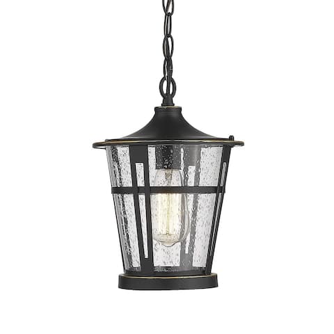 1-Light Outdoor Hanging Lantern Light Fixtures, Patio Hanging Light