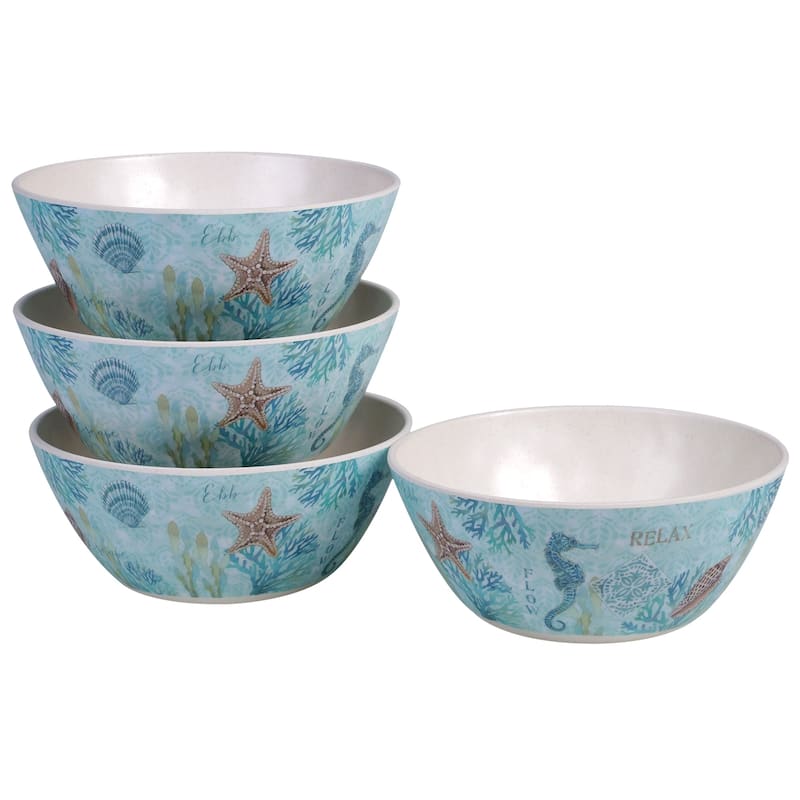 Certified International Beachcomber 12-piece Melamine Dinnerware Set (Service for 4)