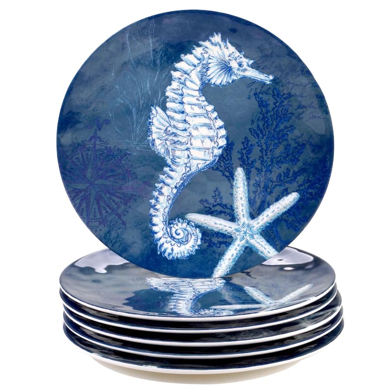 Certified International Oceanic 12-piece Melamine Dinnerware Set (Service for 4)