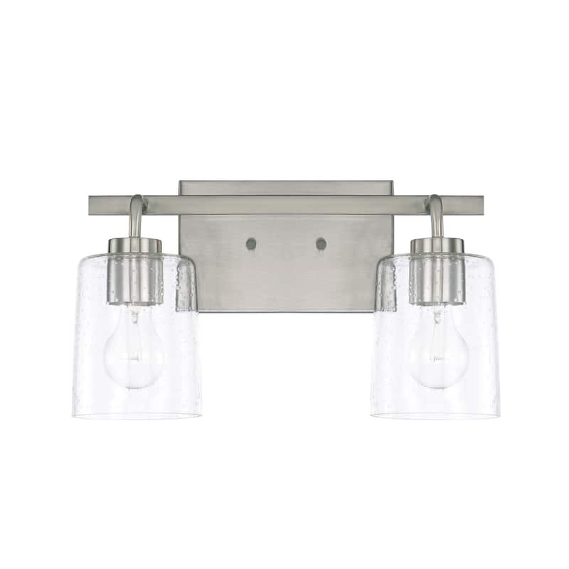 Greyson 2-light Bath Vanity Fixture - Brushed Nickel