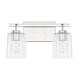 preview thumbnail 4 of 3, Greyson 2-light Bath Vanity Fixture Chrome