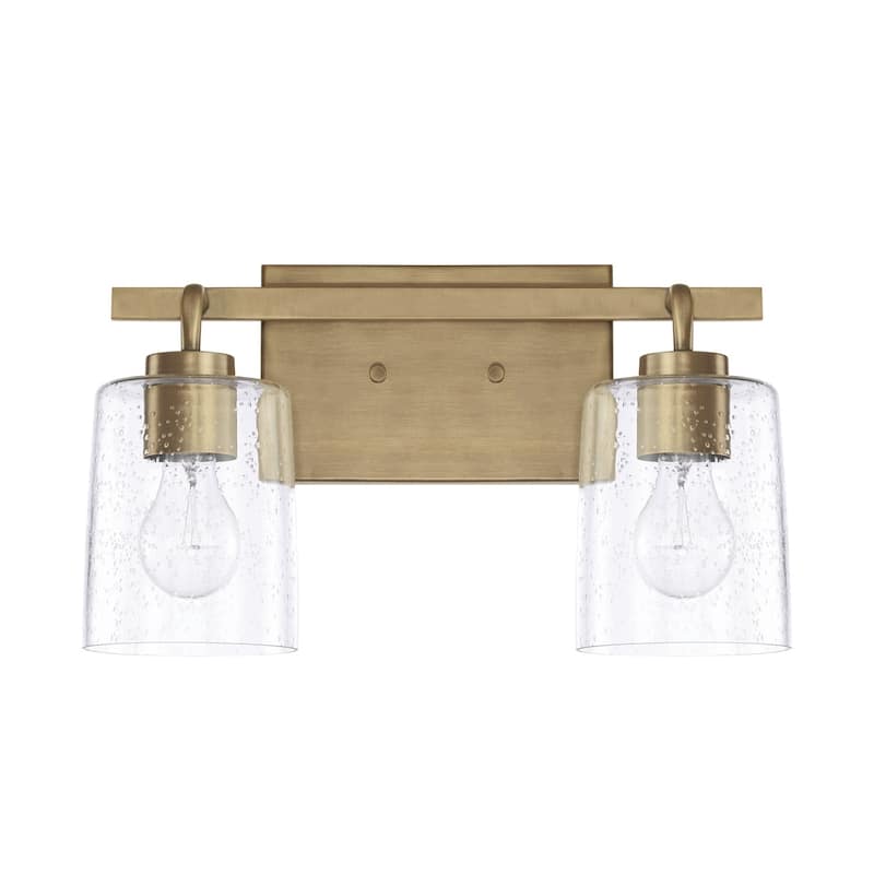 Greyson 2-light Bath Vanity Fixture - Aged Brass