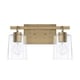 preview thumbnail 1 of 3, Greyson 2-light Bath Vanity Fixture Aged Brass