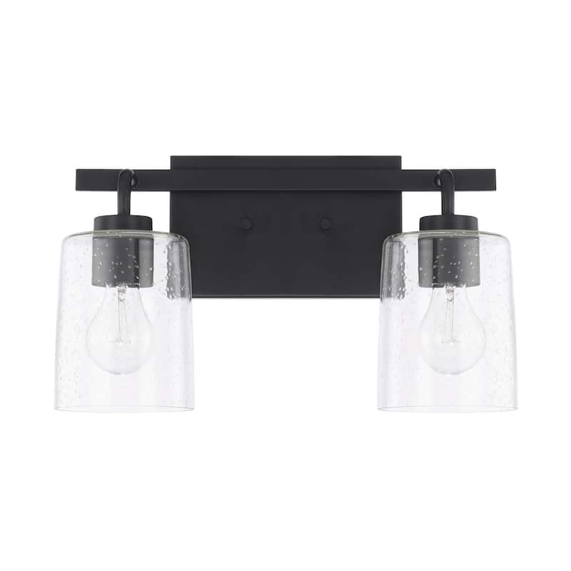 Greyson 2-light Bath Vanity Fixture - Matte Black