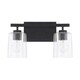preview thumbnail 5 of 3, Greyson 2-light Bath Vanity Fixture Matte Black
