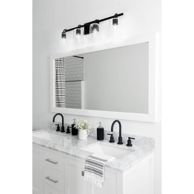Greyson 4-light Bath/Vanity Fixture - Matte Black