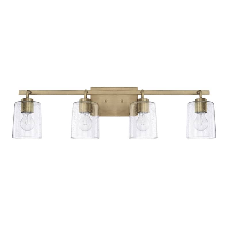 Greyson 4-light Bath/Vanity Fixture - Aged Brass