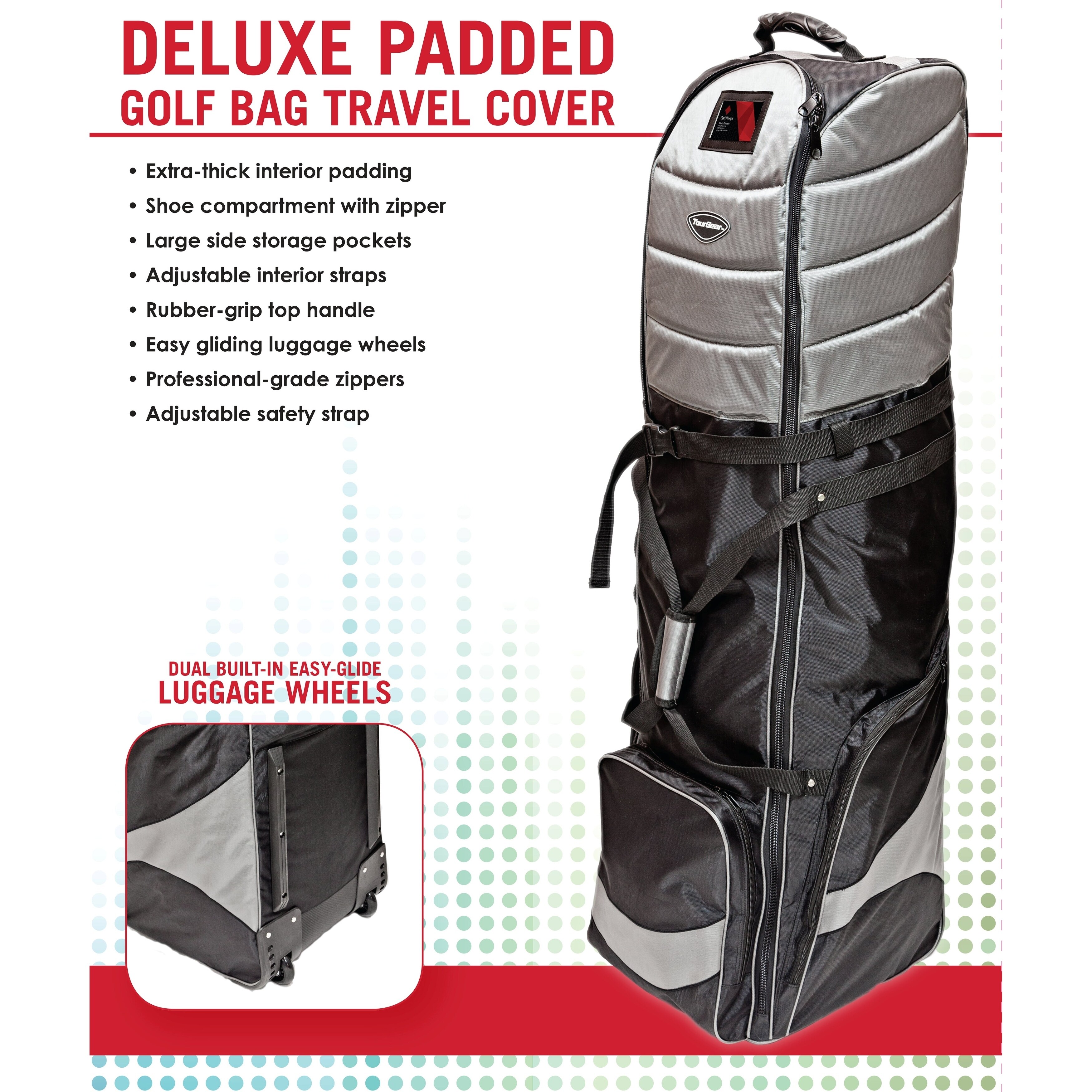 golf bag with shoe compartment