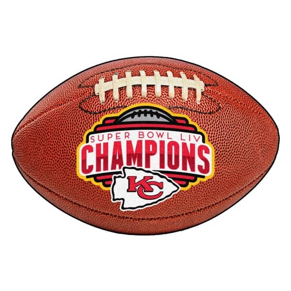 Kansas City Chiefs Super Bowl LIV Champions Football Mat - 2' x 3' Oval -  Bed Bath & Beyond - 30740579