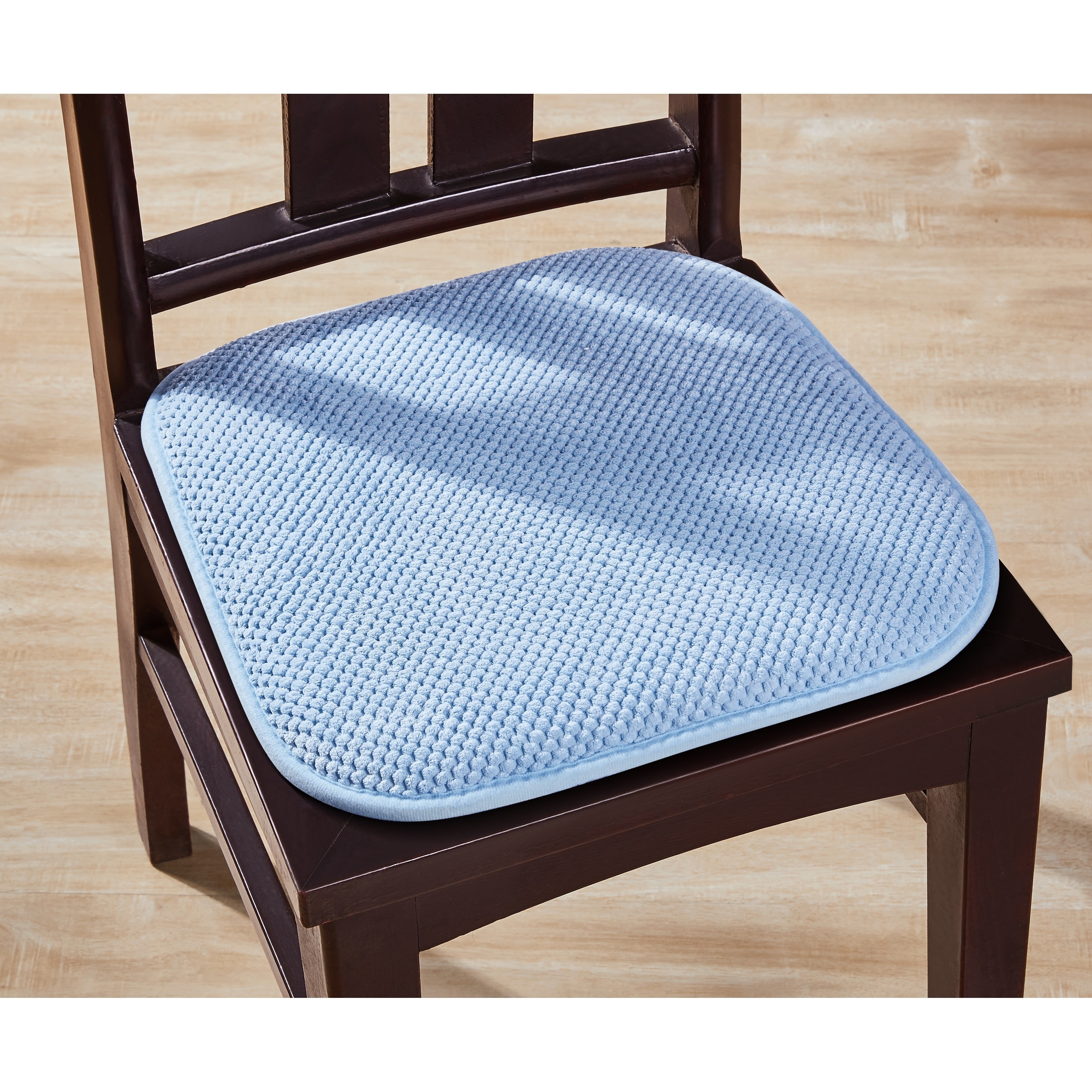 Premium Chair Cushions Memory Foam Chair Pads 2 Pack - 16x16 Inch